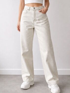 KOTN Cream Cotton Pants